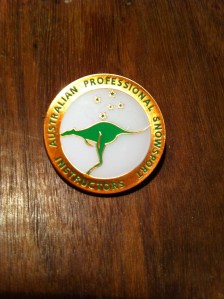 Qualification medal for instructing adaptive skiing